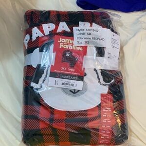 Cuddl duds men’s flannel pajamas size 3x